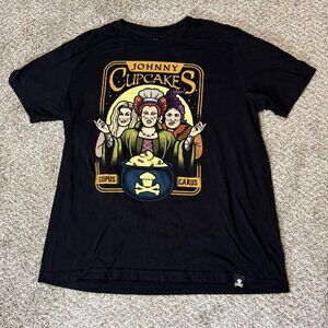 Johnny Cupcakes Shirt Mens XL Black Hocus Pocus Sanderson Sisters Halloween Tee